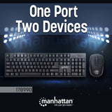 Manhattan 178990 Teclado Universal Inalámbrico RF inalámbrico Completo (100%)