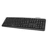 Perfect Choice PC-201038 teclado Hogar USB QWERTY Inglés Negro, Tamaño completo (100%), Alámbrico, Interruptor de membra