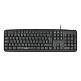Perfect Choice PC-201038 teclado Hogar USB QWERTY Inglés Negro, Tamaño completo (100%), Alámbrico, Interruptor de membra
