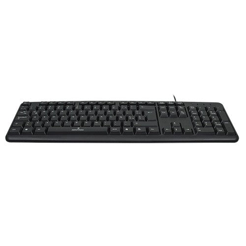 Perfect Choice PC-201038 teclado Hogar USB QWERTY Inglés Negro, Tamaño completo (100%), Alámbrico, Interruptor de membra
