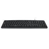Perfect Choice PC-201038 teclado Hogar USB QWERTY Inglés Negro, Tamaño completo (100%), Alámbrico, Interruptor de membra