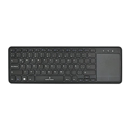 Perfect Choice PC-201021 teclado Hogar RF inalámbrico QWERTY Español Negro, Tamaño completo (100%), Interruptor de membr