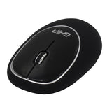 Ghia MS-1247 ratón Viajes Ambidiestro RF inalámbrico 1000 DPI, Negro, GT100NN