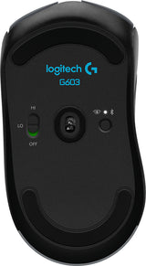 Logitech G G603 LIGHTSPEED ratón Juego Ambidiestro RF inalámbrico Óptico 12000 DPI, Negro