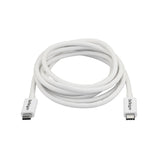 StarTech.com Cable Thunderbolt 3 Pasivo de 2m - 20Gbps - PD 100W - Vídeo 4K - Cable Thunderbolt - Certificado Thunderbolt - Compatible con USB4 / Modo Alt DP - Thunderbolt 4 - USB 3.2 - USB-C - Blanco Cable Masculino Masculino 2 m 20 Gbit/s