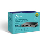 TP-Link TL-SF1006P dispositivo de redes No administrado 6 Fast Ethernet (10/100) IEEE 802.3af, IEEE 802.3at