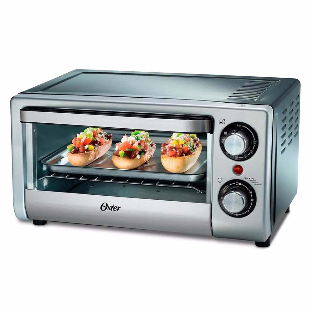 Oster TSSTTV10LTB 10 L 1000 W Acero inoxidable, Independiente, Giratorio, 4 rebanada(s)