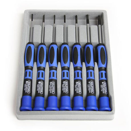 StarTech.com Juego Kit Set de Destornilladores de Precisión de 7 piezas- Torx Phillips Plano destornilladores manuales Juego Destornillador de precisión 7 Phillips, Ranura, Torx