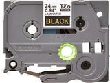 Brother TZE-354 cinta para impresora de etiquetas Oro sobre negro, Transferencia térmica, China, 5 Año(s)
