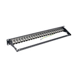 Tripp Lite N254-024-SH-6A Panel de Conexiones de Alimentación Cat6a, Ethernet RJ45, Blindado STP de 