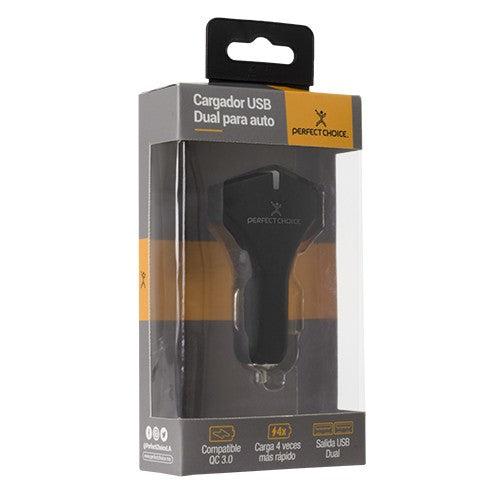 Perfect Choice PC-240778 cargador de dispositivo móvil Universal Negro Encendedor de puros Carga rápida Auto
