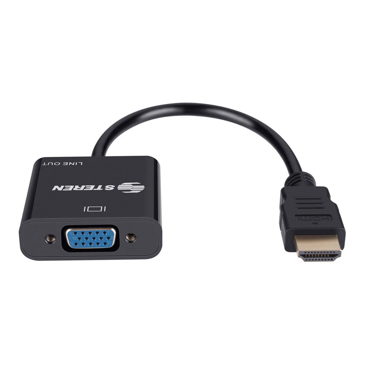 Steren 208-151 adaptador de cable de vídeo Negro