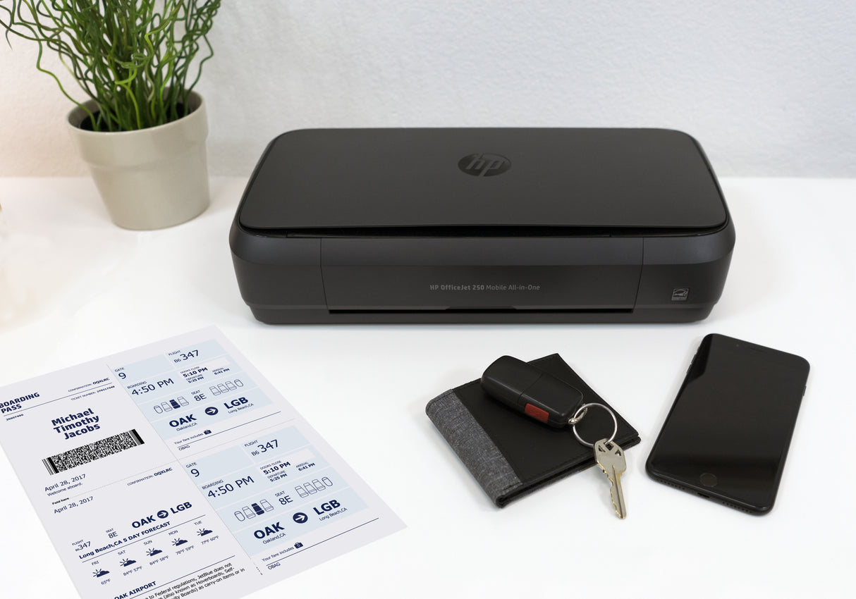 HP OfficeJet Mobile 250 Inalámbrico All-in-One Color Impresora, Fotocopiadora, escáner Impresora Multifunción Inyección de tinta térmica