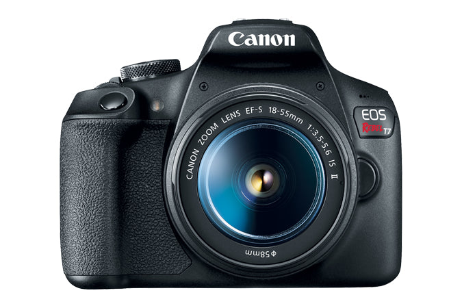 Canon EOS Rebel T7 EF-S 18-55mm IS II Kit Juego de cámara SLR 24.1 MP CMOS 6000 x 4000 Pixeles Negro, Full HD, 485 g