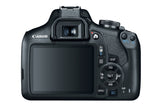 Canon EOS Rebel T7 EF-S 18-55mm IS II Kit Juego de cámara SLR 24.1 MP CMOS 6000 x 4000 Pixeles Negro, Full HD, 485 g