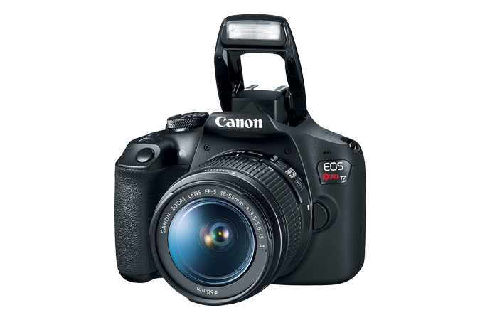 Canon EOS Rebel T7 EF-S 18-55mm IS II Kit Juego de cámara SLR 24.1 MP CMOS 6000 x 4000 Pixeles Negro, Full HD, 485 g