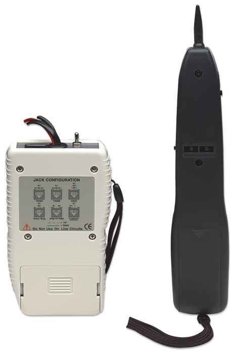 Intellinet Generador de tonos y probador Cable RJ-45 Gris Si Alcalino
