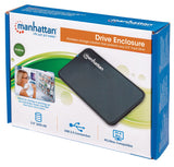Manhattan Gabinete para Disco Duro cajas para discos duros externos 1 2.5 cm (2.5") SATA Si