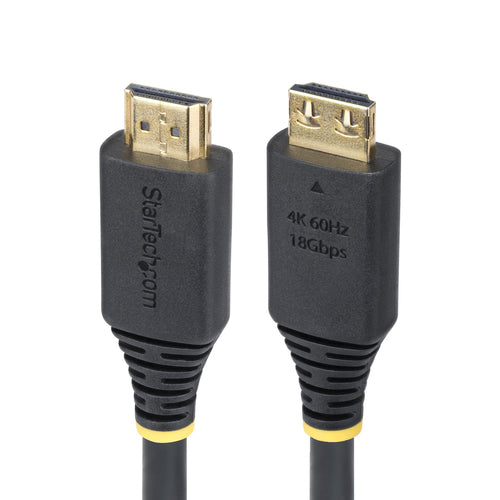 StarTech.com Cable HDMI de Alta Velocidad de 1m - Conectores de Agarre - 4K60Hz/1440p 144Hz - HDR10/HDCP 2.2/ARC - UHD -