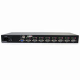 StarTech.com Conmutador Switch KVM 8 Puertos de Vídeo VGA HD15 USB 2.0 USB A y Audio - 1U Rack Estante Interruptores KVM