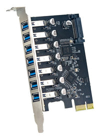 X-Media XM-PEX-U307 tarjeta o adaptador de interfaz Interno USB 3.2 Gen 1 (3.1 Gen 1), PCIe, Metálico, Marina