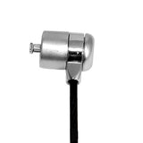 TechZone TZCKL01-BULK cable antirrobo Negro, Acero inoxidable 1.8 m, Cerradura con combinación