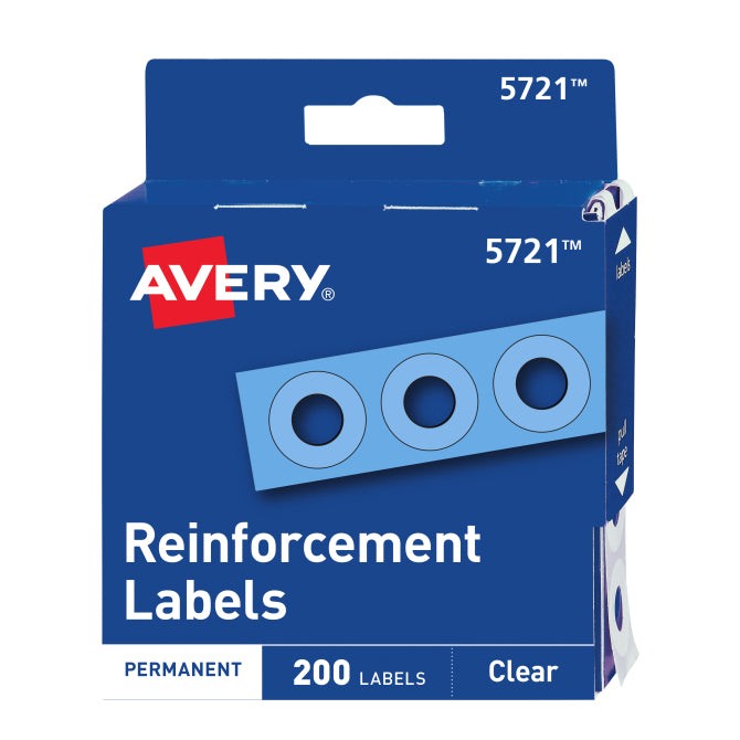 Refuerzos de hojas AVERY color transpare