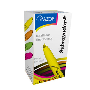 Azor Subrayador marcador 12 pieza(s) Punta tipo brocha Naranja, Alrededor