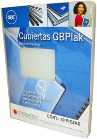 GBC GBPlak cubiertas Carta Translúcido Brillante Esquinas redondeadas