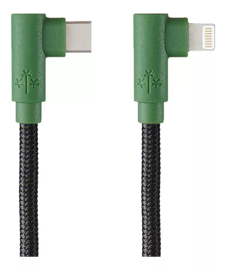Hune Cable Tipo C - Lightning - Carga Rápida - 1.2m - Sustentable, USB C, USB C/Lightning, Negro