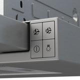 Whirlpool WHT9030S campana Semintegrada (extraíble) Gris