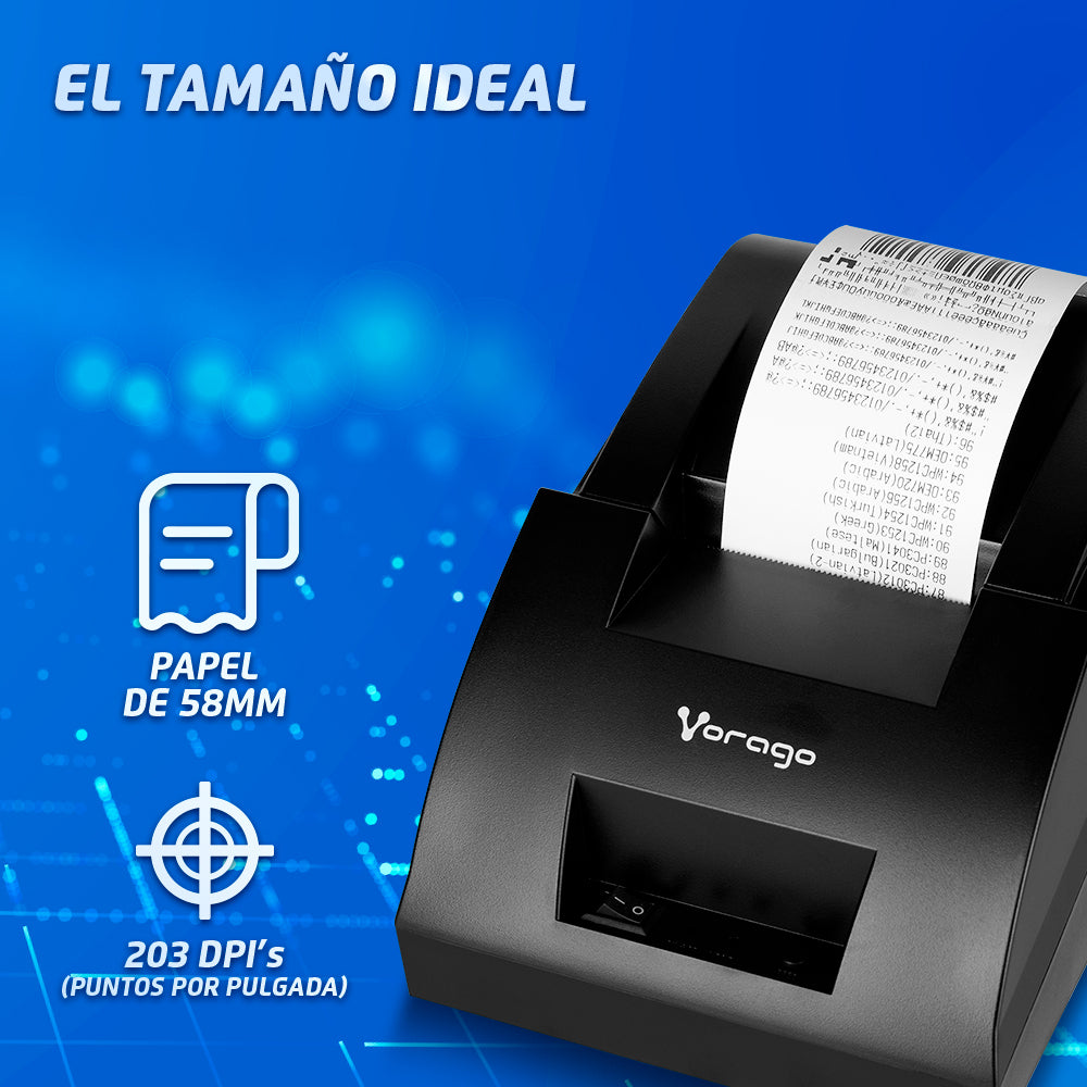 Vorago MNP-158 impresora de recibos 203 x 203 DPI Alámbrico Térmico