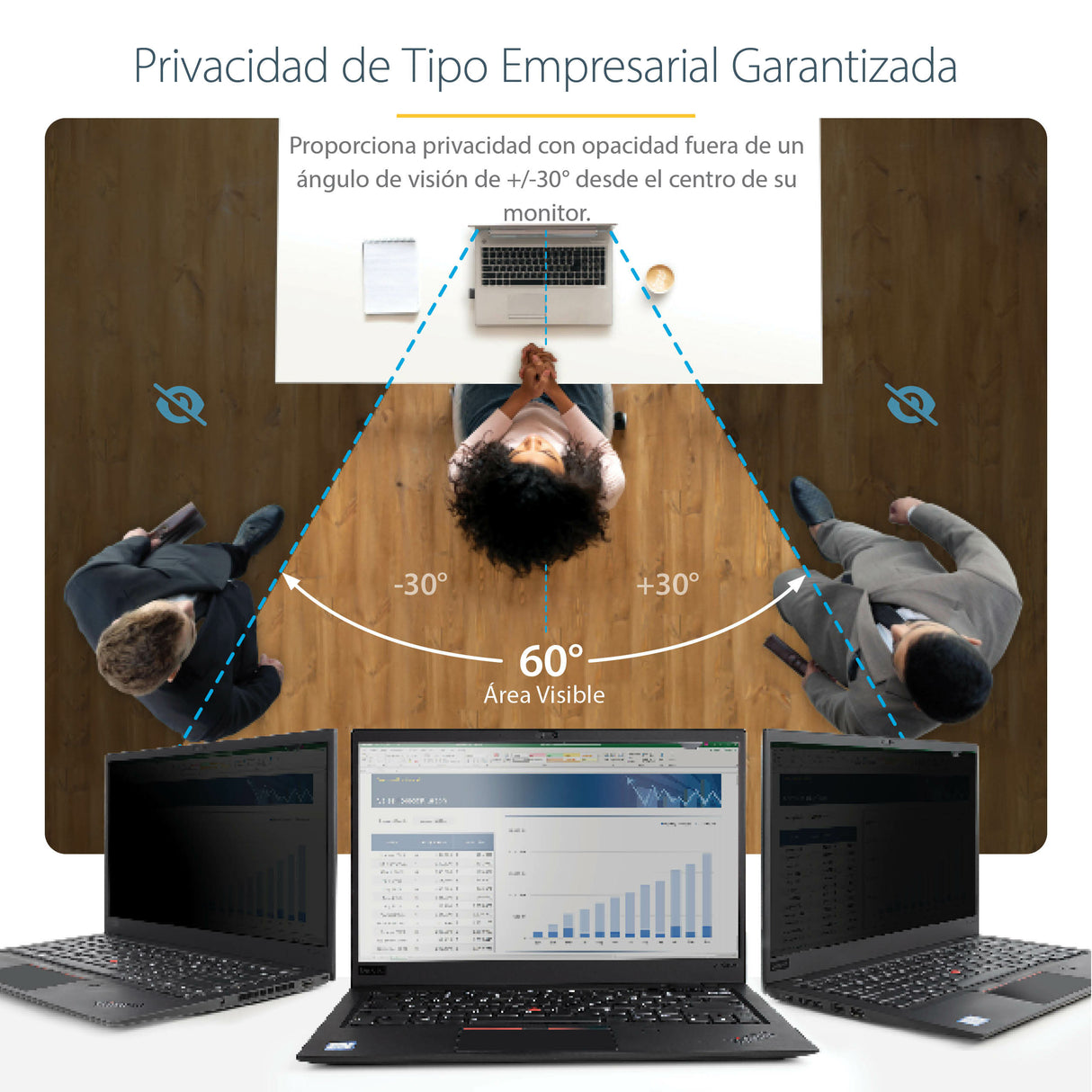 StarTech.com Filtro de Privacidad para Macbook Pro Serie M o Portátiles de 14" - Mate - Antirreflectante - Anti Luz Azul - 51% de Reducción de Luz Azul - Protector de Pantalla Monitor