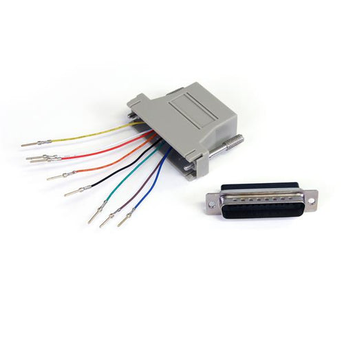 StarTech.com GC258MF Cambiadores de género para cables DB-25 RJ-45 Gris