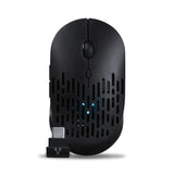 Vorago MO-208 ratón Diestro RF inalámbrico + bluetooth Óptico 2400 DPI, Negro