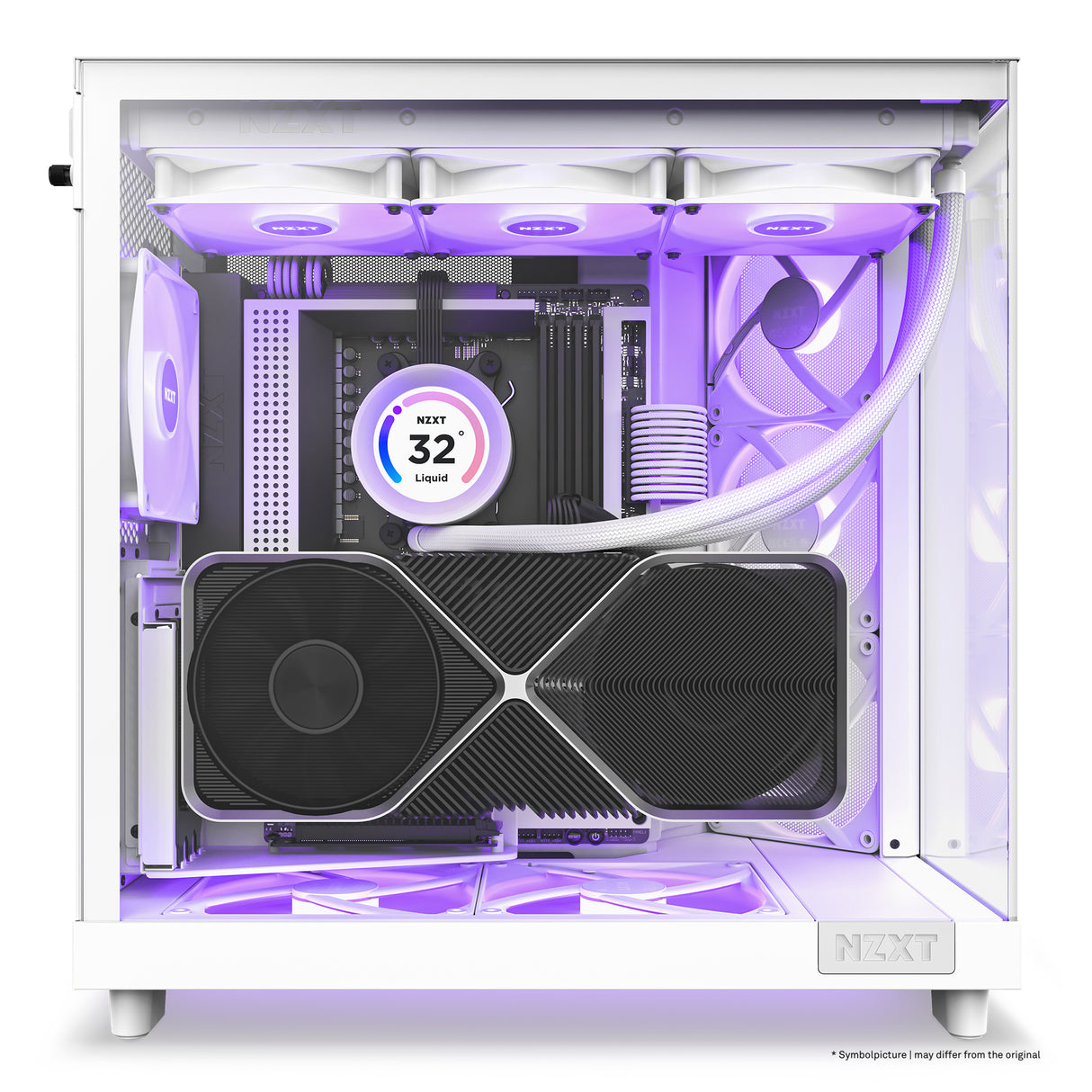 NZXT H6 Flow RGB Midi Tower Blanco, ATX, Micro ATX, Mini-ITX, CC-H61FW-R1