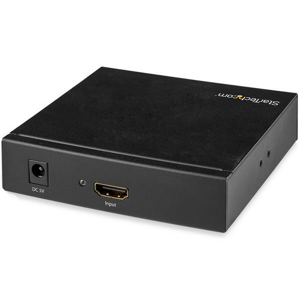 StarTech.com Caja Convertidora HDMI a RCA con Audio convertidores de señal de vídeo Conversor de vídeo activo Negro REACH, FCC 1920 x 1080 Pixeles
