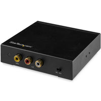 StarTech.com Caja Convertidora HDMI a RCA con Audio convertidores de señal de vídeo Conversor de vídeo activo Negro REACH, FCC 1920 x 1080 Pixeles