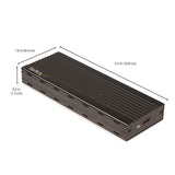 StarTech.com Caja M.2 NVMe para SSD PCIe - Caja USB 3.1 Gen 2 Type-C - USB Tipo C cajas para discos duros externos 1 M.2 cm (M.2") M.2 30,42,60,80 mm