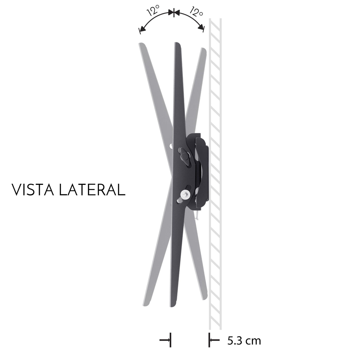 Steren STV-039 soporte para TV 177,8 cm (70") Negro