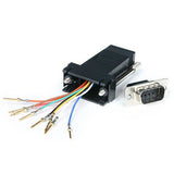 StarTech.com Adaptador Conversor Modular Serie de DB9 a RJ45 - Macho a Hembra Cambiadores de género para cables DB-9 RJ-