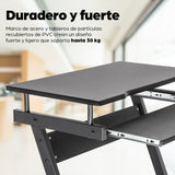 Manhattan Escritorio compacto para computadora, con bandeja deslizable para teclado Computadora Derecho Oficina en casa 