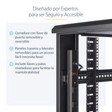 StarTech.com Rack Armario de Equipos de 4 Columnas 42U - Profundidad de 36in - Rack Armario de 19 Pulgadas con Ruedas -
