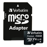 Verbatim Premium Memoria Flash 256 GB MicroSDXC 100 MB/s Class 1 (U1)