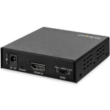 StarTech.com Extractor de Audio HDMI con Soporte para 4K de 60Hz convertidores de señal de vídeo Negro 4096 x 2160 Pixeles 60 Hz 5.1 canales