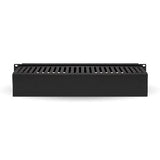 BRobotix 830878 Accesorios para rack Panel de gestión de cables Negro 2U