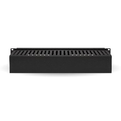 BRobotix 830878 Accesorios para rack Panel de gestión de cables Negro 2U