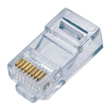 Qian NW5100 conector RJ-45 Transparente, Policarbonato, F/UTP (FTP), Oro