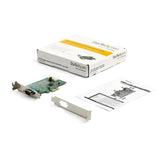 StarTech.com Tarjeta PCI Express Adaptadora de 1 Puerto Serie RS232 - Tarjeta Controladora Serial PCIe RS232 - PCIe a DB9 UART16950 - Tarjeta de Expansión de Perfil Bajo - Windows y Linux tarjetas y adaptadores de interfaz PCIe De serie PCIe 1.1 1