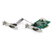 StarTech.com Tarjeta Adaptadora Serie PCI Express RS232 de 2 Puertos - Tarjeta Controladora Serie PCIe RS232 - PCIe a Se